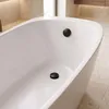 Siphon De Baignoire Avec Bonde Clic-Clac REA Black Voir les images du produit 4