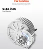 A close-up marketing image of a brushed DC motor with text highlighting its features. Produktbild-Vorschau