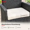Polyrattan Gartenstuhl verstellbar Relaxsessel Schwarz Produktbild-Vorschau 15