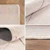 Skandinavischer Teppich Boho Design Einfarbig Beige und Náhled obrázku produktu 2