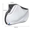 A product image showing a bicycle cover with dimensions indicated. Náhľad obrázku produktu