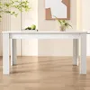 OKWISH Table à Manger Rectangulaire 116x65x75 cm - design Voir les images du produit 2