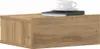 A wooden bedside table with a book and a cup of coffee on top, against a white background. Náhled obrázku produktu