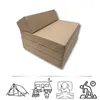 Klappmatratze mit Kopfteil Wasserfester Outdoor-Bezug Beige Produktbild-Vorschau 6