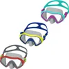 Three different colored diving masks are shown against a white background. Voir les images du produit