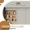ZMH Deckenlampe LED Deckenleuchte Küche 12W Holz 3000K Produktbild-Vorschau 4