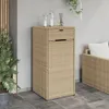 vidaXL Mobile da giardino Beige 55x55x111 cm Poly Rattan Anteprima dell’immagine prodotto 10