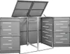 Abri pour poubelles pour 2 tonnes 138x77,5x115,5 cm acier Voir les images du produit 7