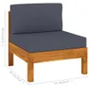 7-tlg. Garten-Lounge-Set mit Dunkelgrauen Auflagen Produktbild-Vorschau 7