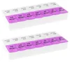 2x WELLGRO® Tablettenbox für 7 Tage - je 2 Fächer pro Tag, Produktbild-Vorschau 3