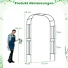 COSTWAY Rose arch metal, 240x153x40cm, záhradný oblúk na Náhľad obrázku produktu 3