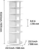 VEVOR 7-stöckiger drehbarer Schuhregal-Turm, 360° drehbares Produktbild-Vorschau 6