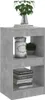 vidaXL Bücherregal/Raumteiler Betongrau 40x30x72 cm Produktbild-Vorschau 6