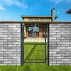 JOIEYOU Doppelstabmattenzaun Gartenzaun Tor Metall Produktbild-Vorschau 4