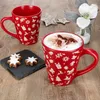zestaw 6 adwentowych kubków do kawy 250 ml kamionka Podgląd zdjęcia produktu 3