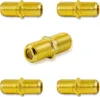 SET 10x F-Stecker 5x F-Verbinder vergoldet 7,00mm HD Produktbild-Vorschau 2