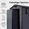 CCLIFE Gerätehaus Geräteschuppen Gartenhütte Kunststoff Produktbild-Vorschau 3