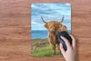 MuchoWow® Mauspad Mousepad Schottischer Highlander - Wasser Produktbild-Vorschau 3