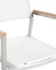 BELIANI Gartenstühle 6er Set Weiß Polyester Edelstahl Produktbild-Vorschau 6