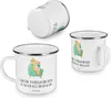 Mr. & Mrs. Panda Emaille Tasse Schwestern Psychologen - Produktbild-Vorschau 4