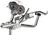 A close-up, detailed shot of a metal figurine of a violinist playing a violin, made from nuts, bolts, and other hardware. Voir les images du produit