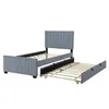 A twin bed frame with a pull-out trundle bed, shown against a white background. Náhled obrázku produktu