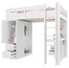 Lit mezzanine 90 x 200 cm avec 4 tiroirs, armoire de Voir les images du produit 5