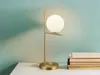Stolová lampa - Zlatožltá - Biela - Opálové sklo - Kov - V Náhľad obrázku produktu 5