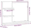 A line drawing diagram of a wall-mounted cabinet with dimensions indicated. Náhled obrázku produktu