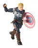 A Captain America action figure in a dynamic pose, holding his shield. Produktbild-Vorschau