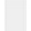 A sheet of graph paper with a margin line and punched holes on the left side. Podgląd zdjęcia produktu