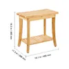 Banc de douche VEVOR en bambou, 48,6 x 28,6 x 46,6 cm, Voir les images du produit 8