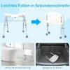 Duschhocker, Duschbank mit Griffen, 3-stufig Produktbild-Vorschau 8