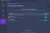 Screenshot of Avast Premium Security software interface showing the 'Do Not Disturb Mode' settings. Produktbild-Vorschau