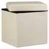 Relaxdays Pouf pieghevole, cubo con vano portaoggetti e Anteprima dell’immagine prodotto 7