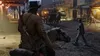 A man on horseback in a Western town at dusk. Produktbild-Vorschau