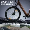 27,5-Zoll 70Nm E-Bike Elektrofahrrad Cityebike 48V15AH Produktbild-Vorschau 14