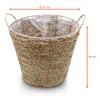 Seegras Pflanzkorb natur mit Henkel - 27 x 24 cm - Produktbild-Vorschau 2