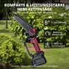 Mini Akku Kettensäge 6 Zoll 18V, Kompakte Astsäge, Produktbild-Vorschau 4