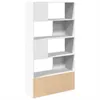 vidaXL Regál na knihy biely 100x36x189 cm Materiál na báze Náhľad obrázku produktu 5