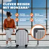 Valise rigide MONZANA® XL Gris métallique - 4 roues 360° Voir les images du produit 3