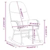 Schaukelstuhl dkd-home-decor 70 x 79 x 105 cm (B x T x H) Produktbild-Vorschau 9