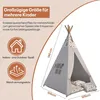 Tipi Zelt für Kinder|Spielzelt Kinder Indoor|Spielzelt mit Produktbild-Vorschau 2