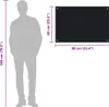vidaXL Küchenrückwand Schwarz 90x60 cm Hartglas Produktbild-Vorschau 6