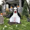 Nonnenmaske Halloween Latex Schreckhaft Realistische Nonne Produktbild-Vorschau 5