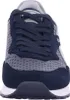 A close-up, front-facing view of a blue and gray sneaker. Voir les images du produit