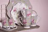 Clayre & Eef Tasse 290 ml Grün Weiß Porzellan Blumen Produktbild-Vorschau 4