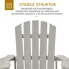 Outsunny Adirondack Stuhl wetterfest Adirondack Chair aus Produktbild-Vorschau 5