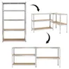 Metall-Lagerregal Schwerlast 5 Ablagen – 205×120×45 cm, Produktbild-Vorschau 3