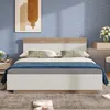 Sweiko Doppelbett Holzbett Schwebebett mit Kopfteil aus Produktbild-Vorschau 2